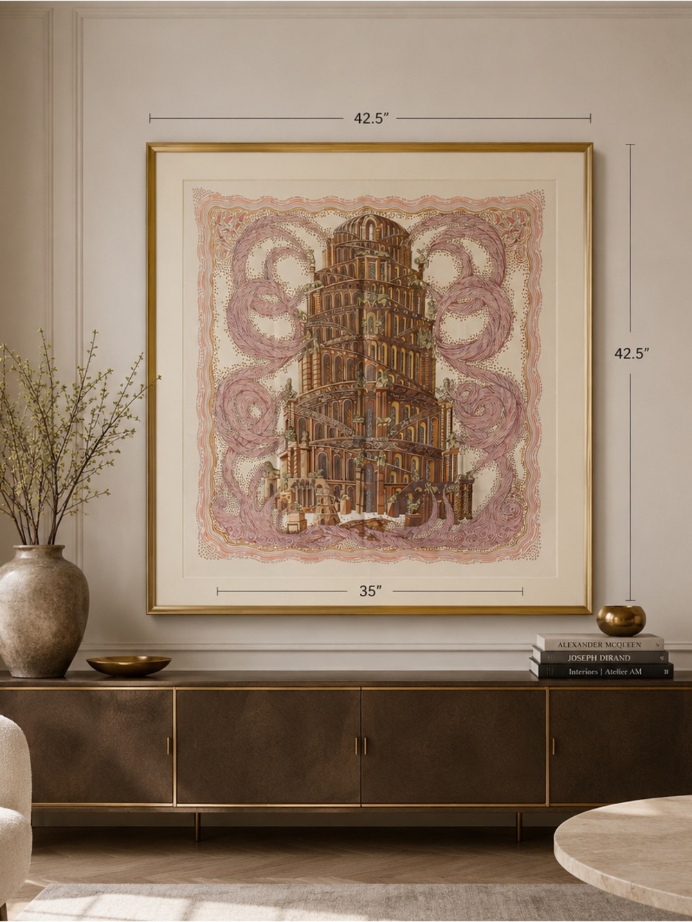 RARE Hermès Les Rivières de Babel Carré 90 Annie Faivre Silk Scarf France